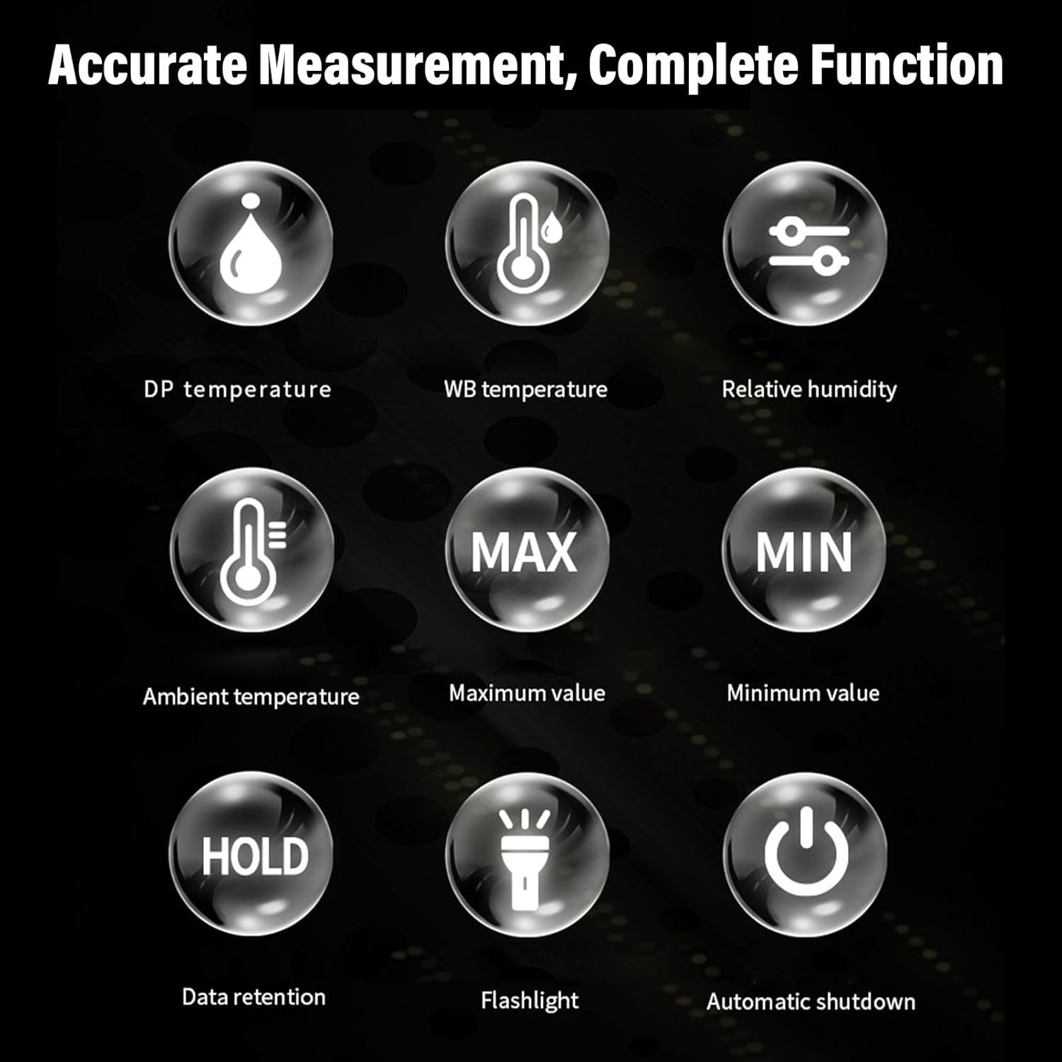 Jectse Multi Functional Digital Temperature Humidity Meter with High Precise Probe for Accurate Measurement in Labs and Warehouses image number 4