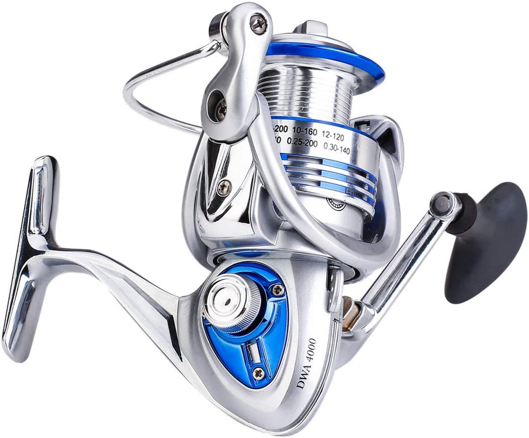 Diwa Spinning Fishing Reels for Saltwater Freshwater 3000 4000 5000 6000 7000 Spools Ultra Smooth Ultralight Powerful Trout Bass Carp Gear Stainless Ball Bearings Metal Body Ice Fishing Reels image number 6