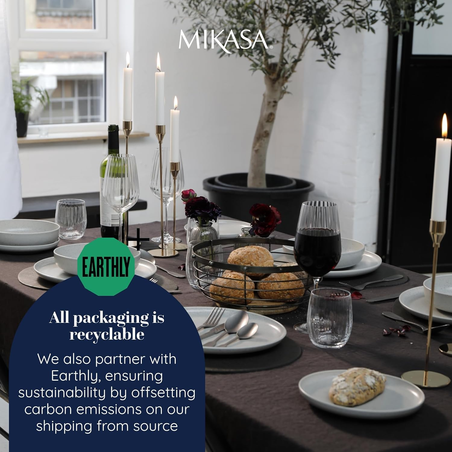 Mikasa Pebble Placemat Set, Grey, 38 X 30 Cm (4 Pieces) image number 4