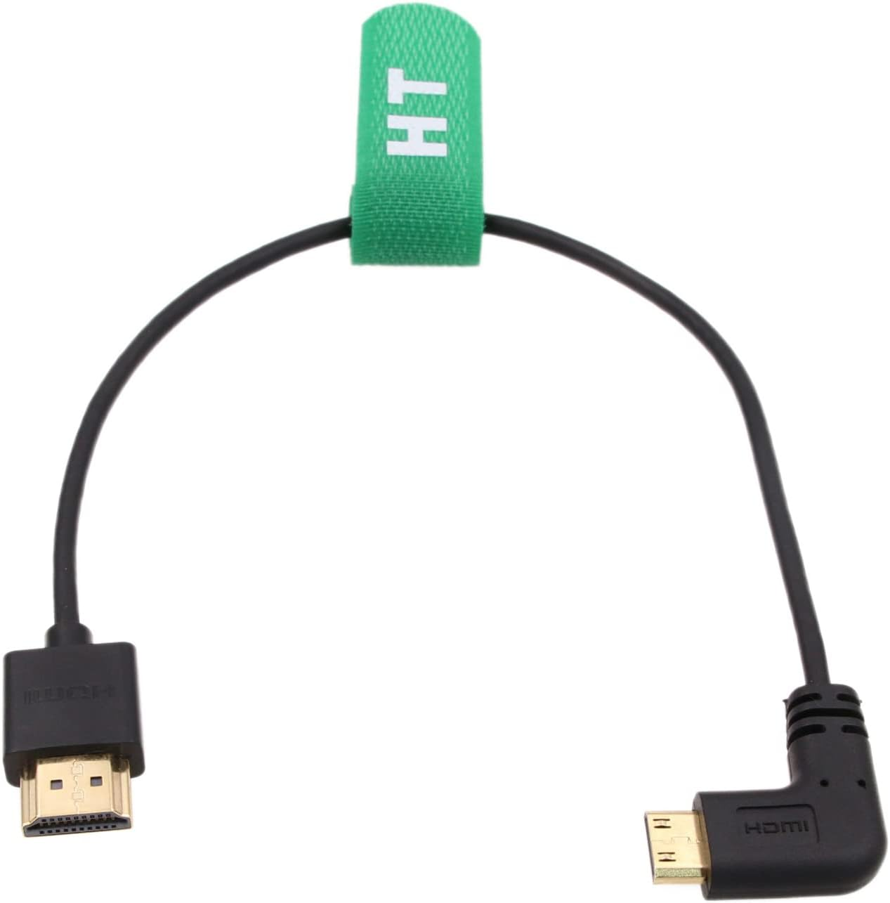 Hangton 4K 120Hz 8K 30P Mini HDMI Cable for Canon EOS R RP 5DIV ATOMOS Ninja V Shinobi Nikon Z6 D750 Sony XR50 NEX Portkeys BM5 Monitor Type a C HDMI 2.1 Left Angle 30Cm