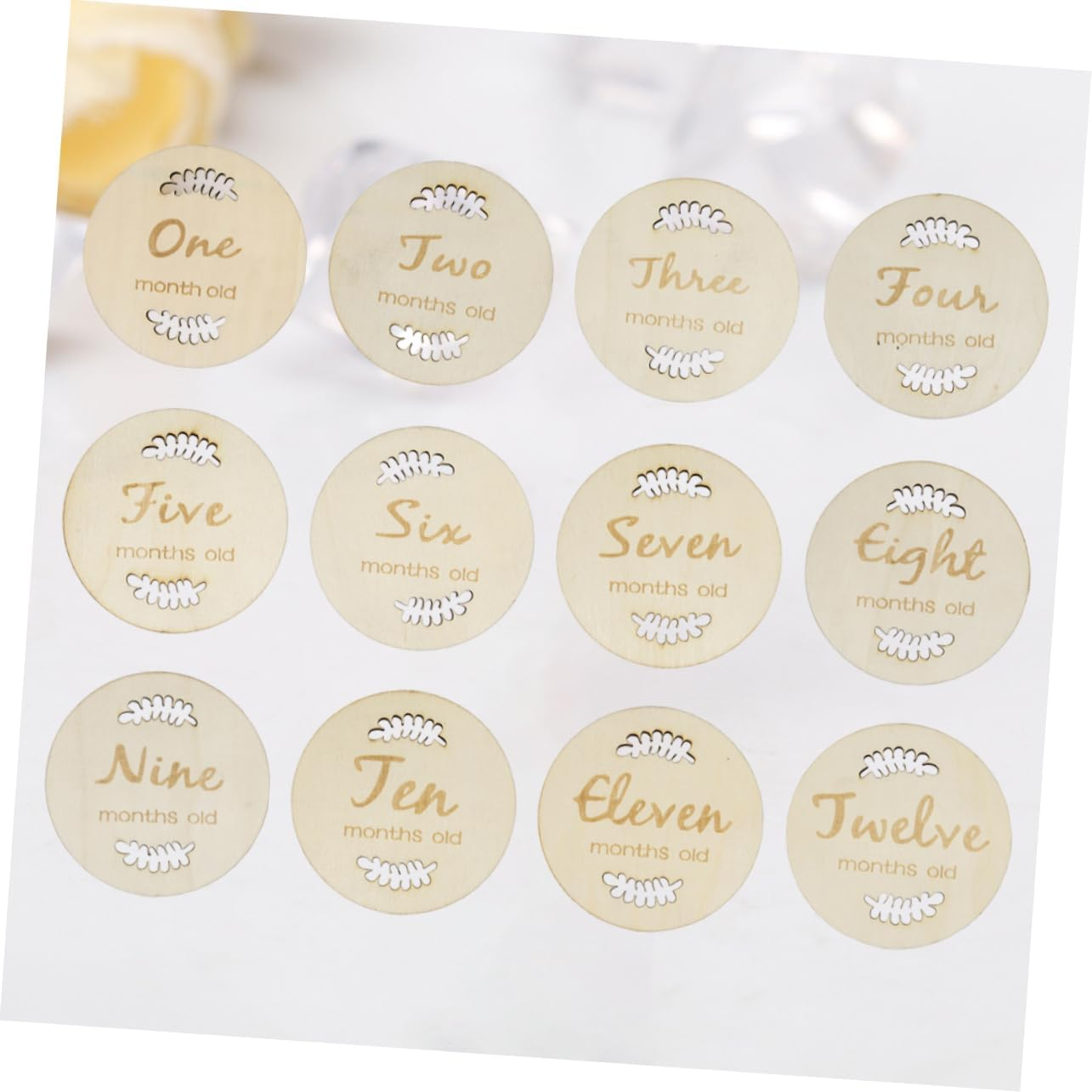 Creative Milestone Cards for Newborns Adorable Monthly Celebration Commemoration of Growth Present for Showers Unique Designs for Social Media Keepsakes image number 2