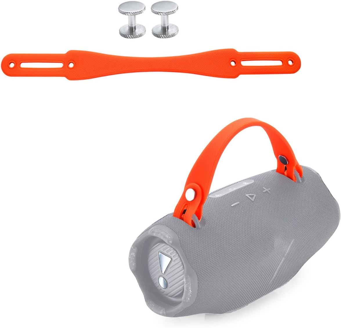 OURHZTB Speaker Handle Strap Removable Accessories Compatible for JBL Xtreme 4 / Xtreme 3 / Xtreme 2 Portable Bluetooth Audio Silicone Carrying Strap with Screws