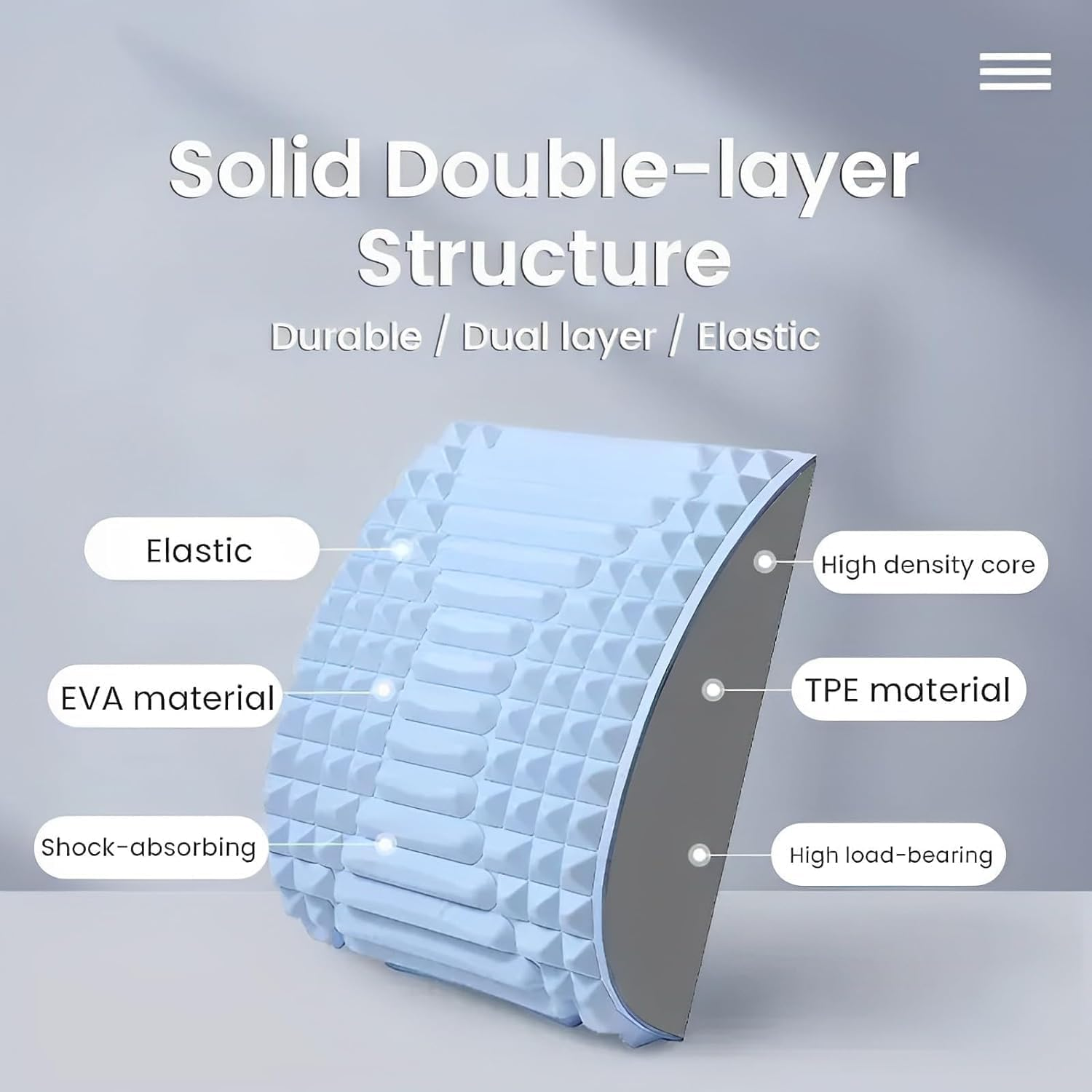 Acemend Refresh, Neck & Back Stretcher, Back Stretcher for Lower Back Pain Relief, Multi-Level Adjustable Spine Board for Herniated Disc, Sciatica, Scoliosis (Blue) image number 5