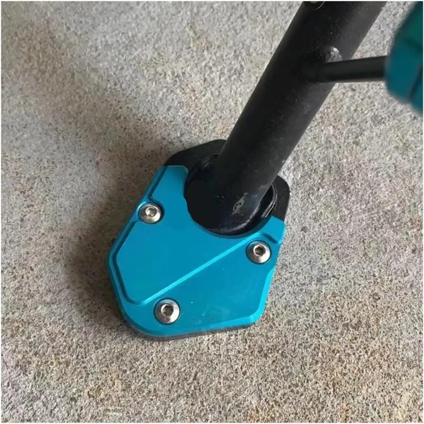 Compatible with CFMOTO 450SR 450SS 450NK 450CLC 450 SR SS NK CLC 2022 2023 2024 Motorcycle Kickstand Side Stand Extension Enlarger Plate Pad(Black) image number 3