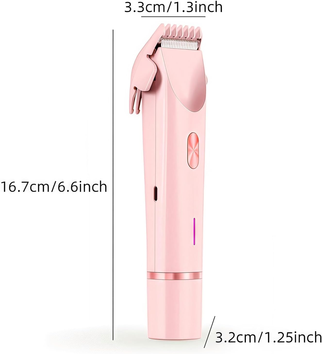 2 in 1 Electric Razors for Women, 2025 New Bikini Trimmer for Women,Rechargeable Bikini Shaver, Waterproof Dual Head Shaver, Painless Hair Removal (Coral Pink) image number 5