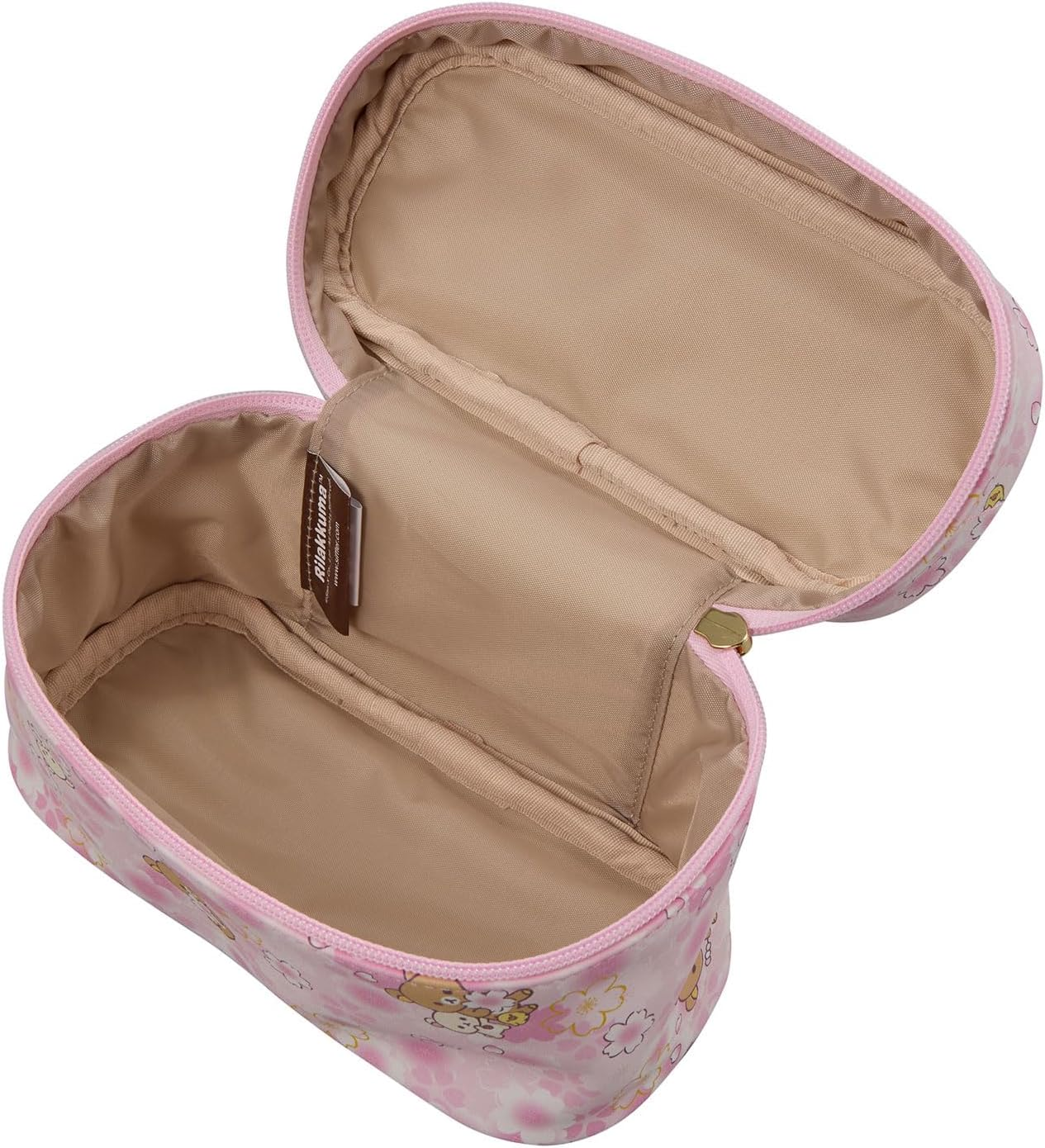 Rilakkuma 7122 RK46. Pink Sakura Travel Pouch Set image number 4