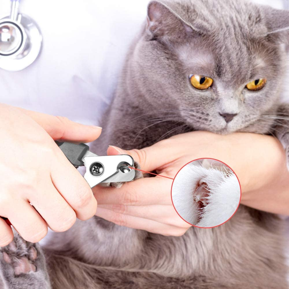 Tpotato Dog Nail Clippers, Dog Nail Trimmer Large Breed with Quick Sensor,Safari Professional Cat Nail Clipper with Safety Guard and Nail File.