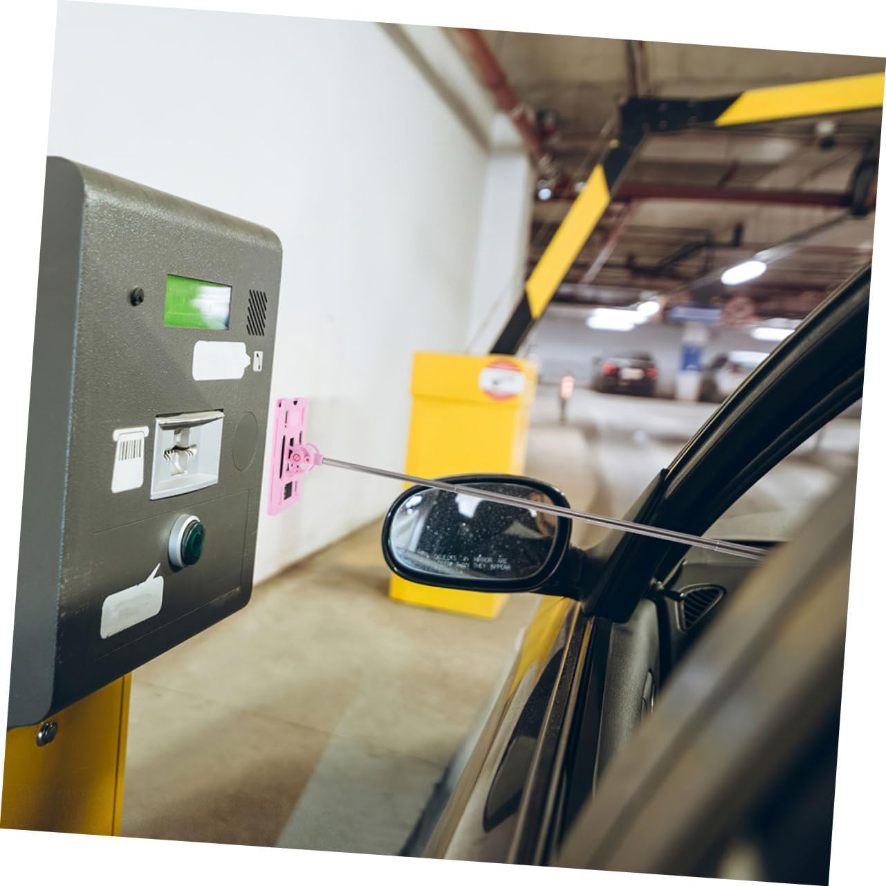 SUPVOX 2Pcs Car Supplies Car Card Toll Stick Payment Holder Toll Tag Holder for Car Garage Parking Aid Parking Card Holder Stick Parking Garage Card Holder the Sign Telescopic Abs image number 1