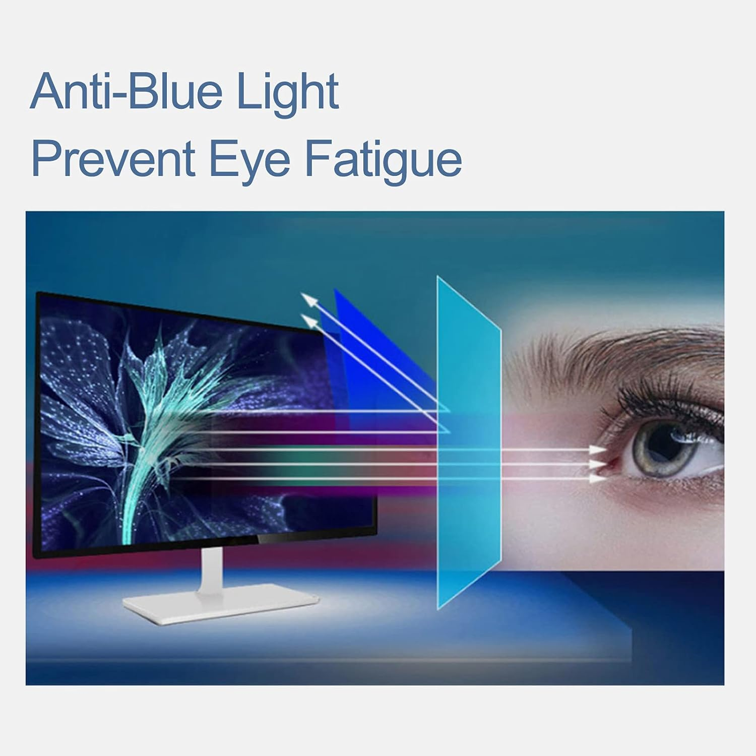 TV Screen Protector Anti-Glare Anti-Scratch for 32-75 Inch Monitor, anti Blue Light Protector Film for LCD, LED, 4K OLED & QLED HDTV Displays,32" 698 * 392 image number 3