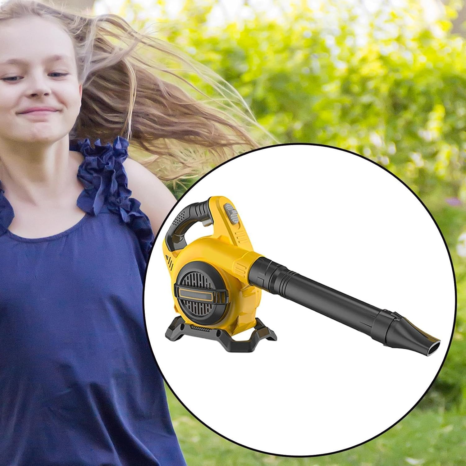 Vgvgaj Leaves Blower for Kids,Gardening Toy with Air Blowing Effects - Battery Operated Gardening Leaves Blower for Outdoor Holiday Parties image number 1