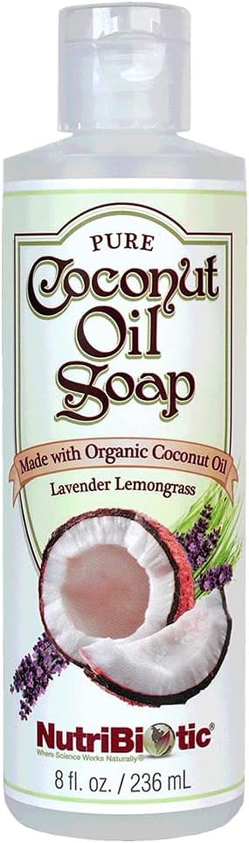 Nutribiotic - Pure Coconut Oil Soap Lavender Lemongrass - 8 Fl. Oz.