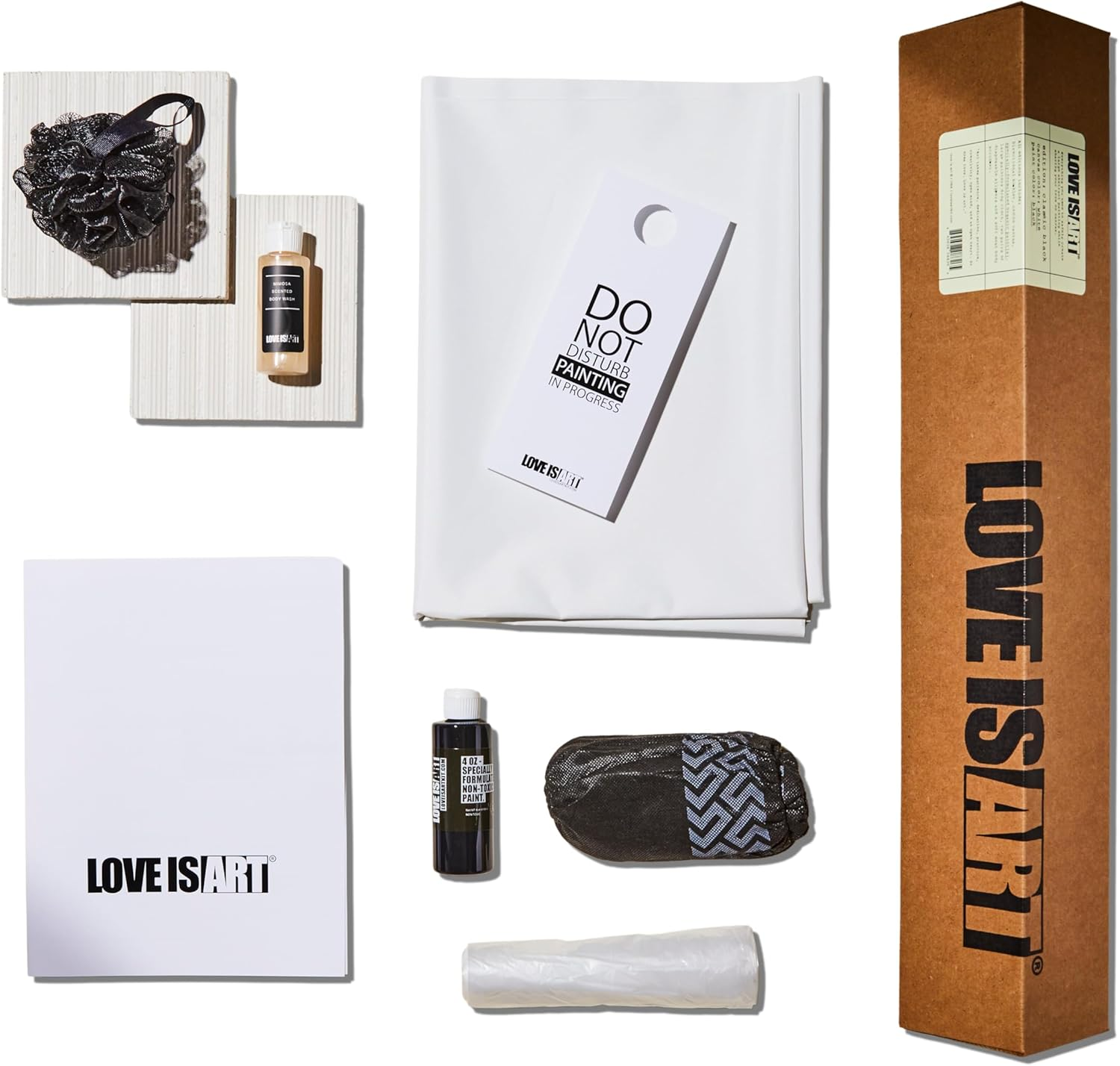 Love Is Art Canvas and Paint Kit - Abstract Art through Intimacy image number 1