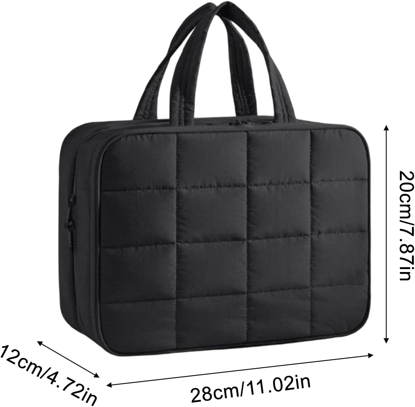 Tktouci Toiletry Bag for Women,Portable Waterproof Pouch | Portable Travel Case Make up Bag | for Women Men Makeup Cosmetic Bracelet Necklace Earrings Accessories Gym Dorm Camping image number 5