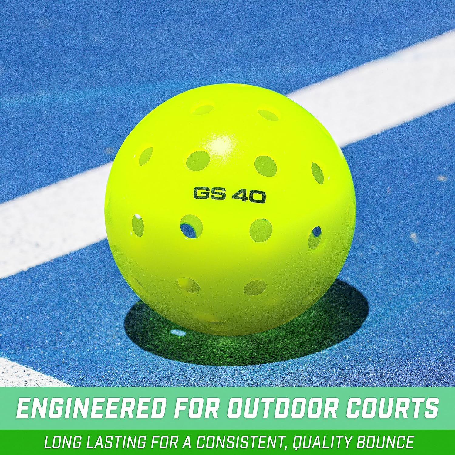 Gosports GS 40 Pickleball Balls - 12 or 36 Pack of Regulation USAPA Pickleballs image number 2