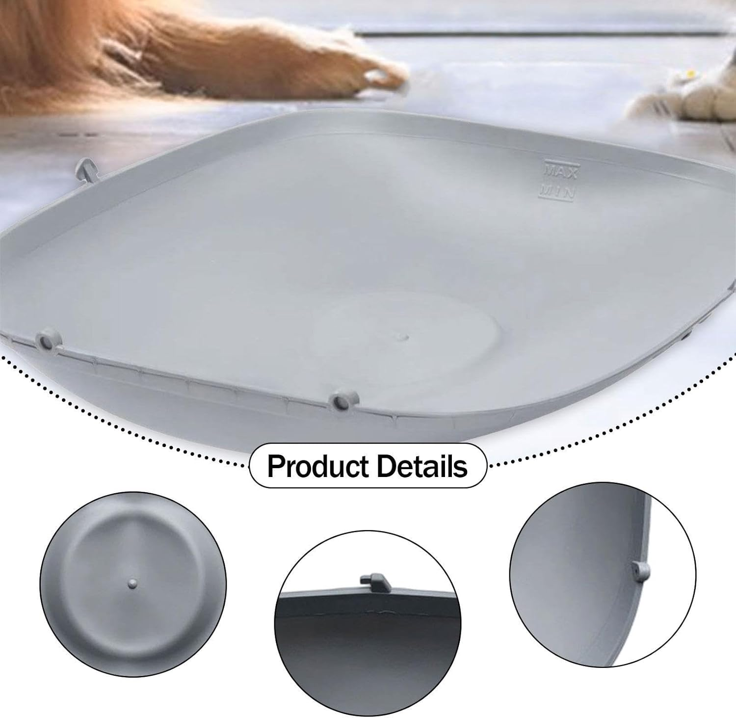 Perfk Silicone Litter Pad for Automatic Cat Litter Box Easy to Clean Waterproof Replacement anti Bite Leakproof,Anti Scratch Parts
