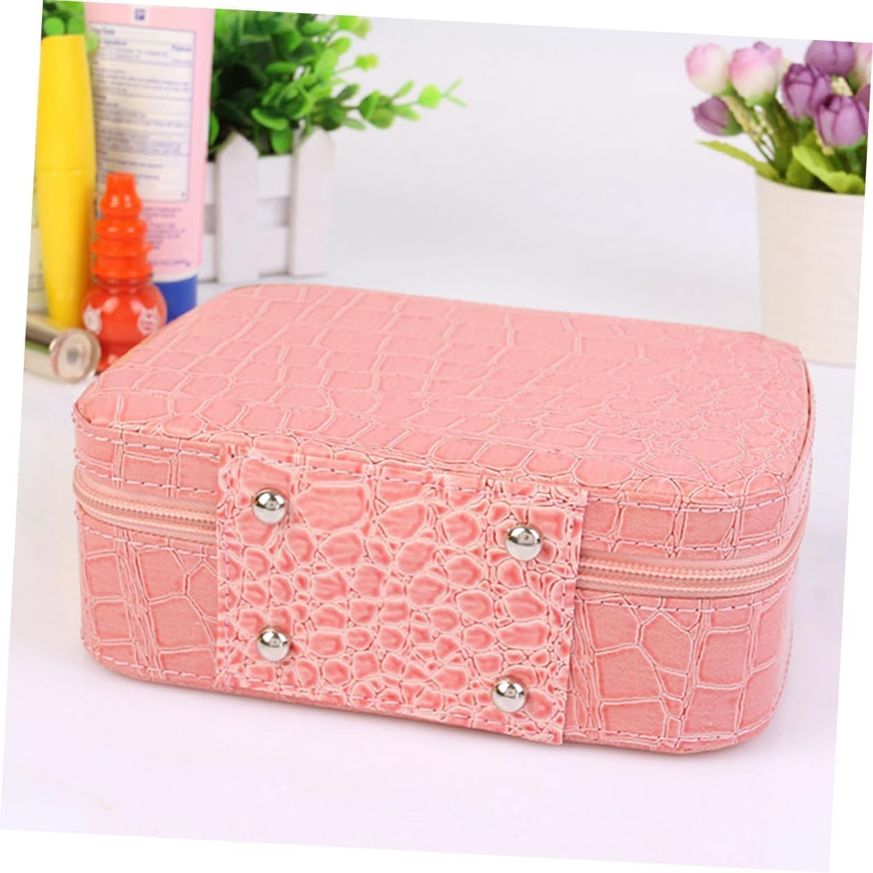 Makeup Bags Womens Handbag Tote for Womens Ladies Hand Bags Hand Toiletry Pouch One Color One Size(2) - 2 image number 4
