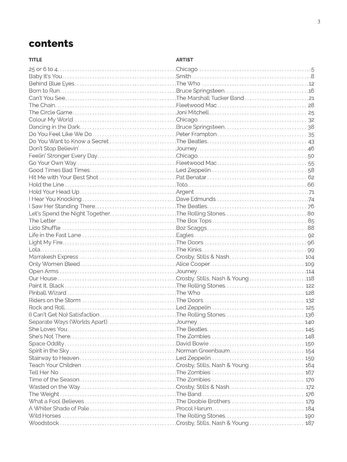 Alfred'S Easy Piano Songs -- Classic Rock: 50 Hits of the '60S, '70S & '80S