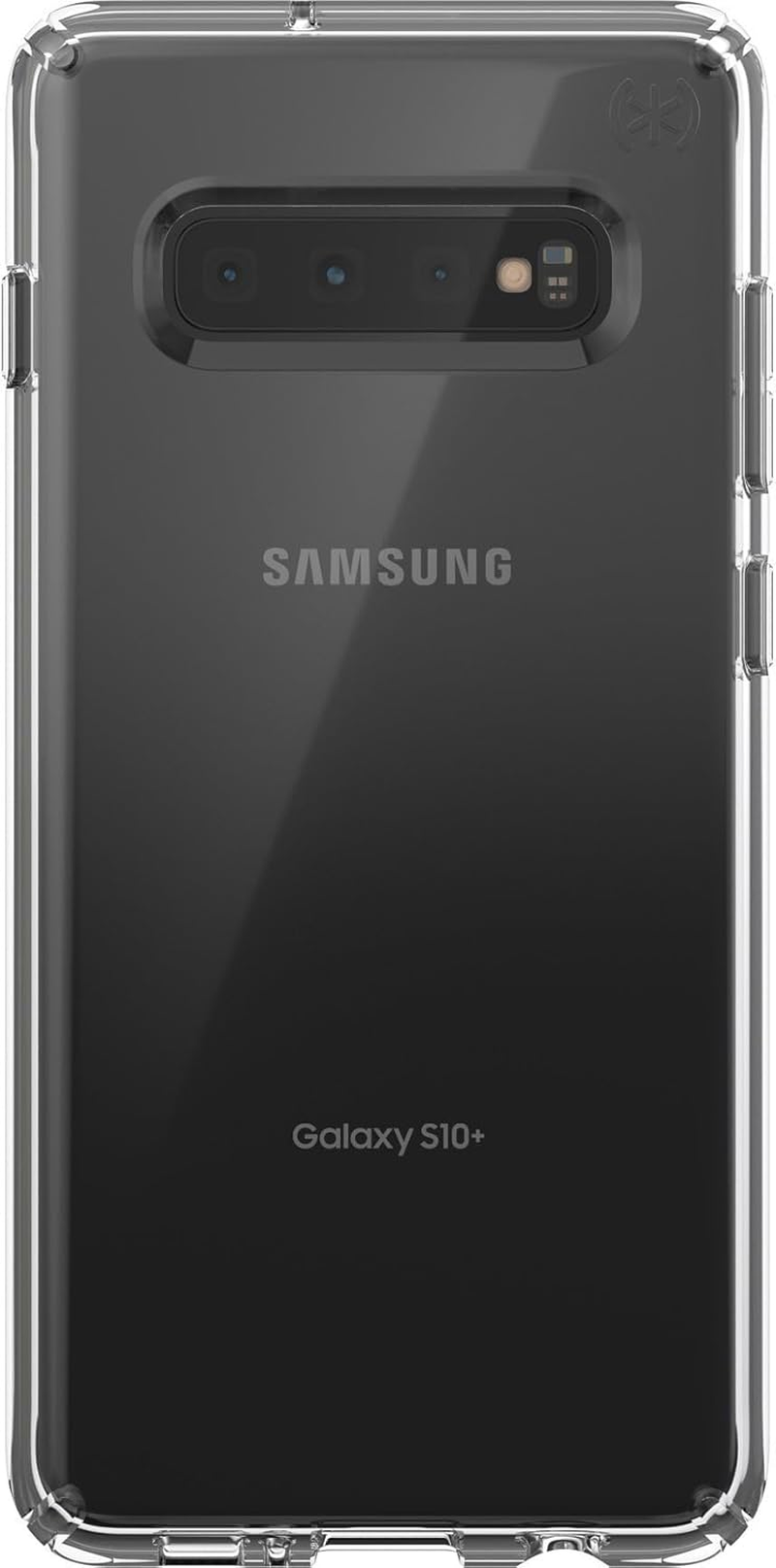 Speck Samsung Galaxy S10+ Presidio Stay Clear Case, Scratch-Resistant IMPACTIUM 8-Foot Drop Protected Phone Case That Resists UV Yellowing, Clear/Clear