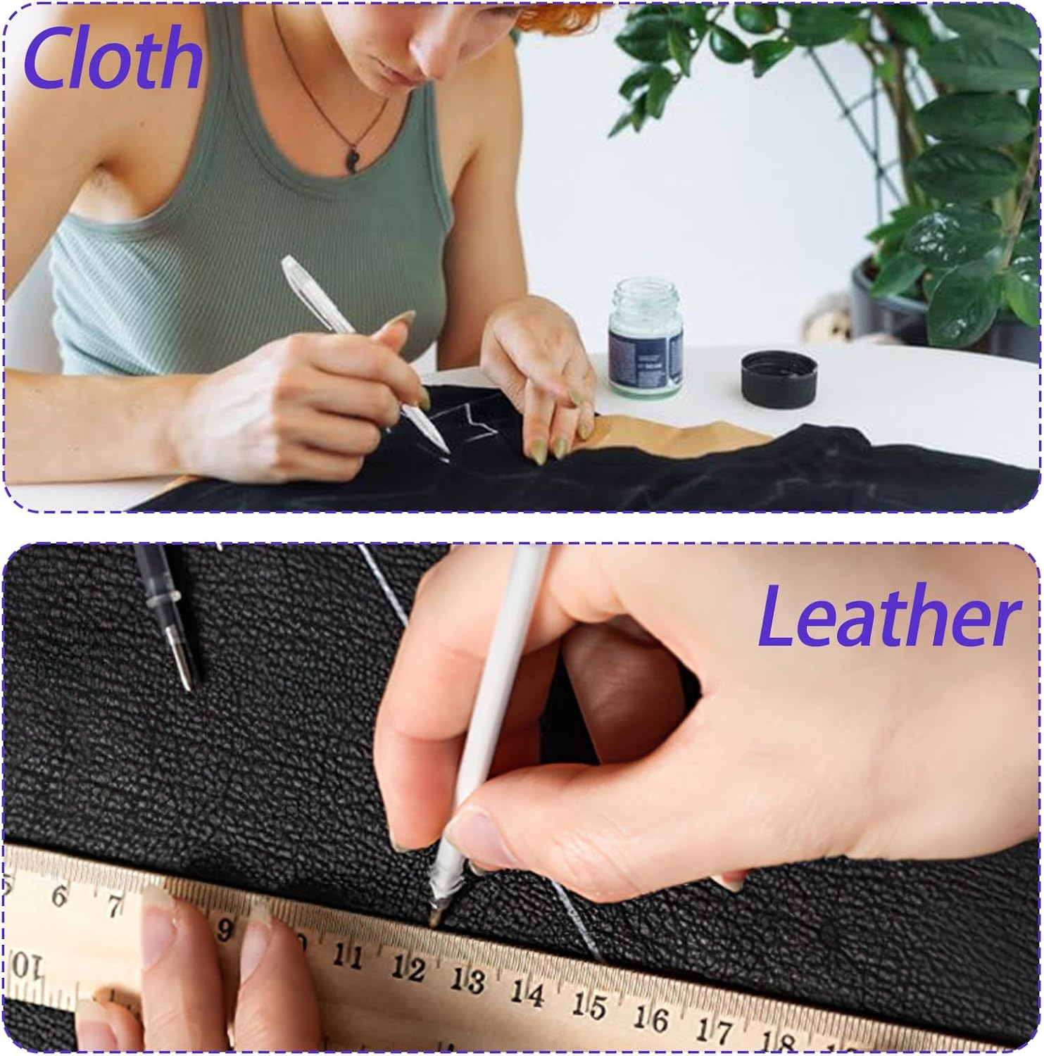 24 Pcs Heat Erase Fabric Pens, High-Temperature Vanishing Erasable Pens for Dressmaking Tailoring, Chalk Pen for Fabric Markers Tailors Quilters Dressmakers Sewing DIY Sewing Projects (4 Colors) image number 4