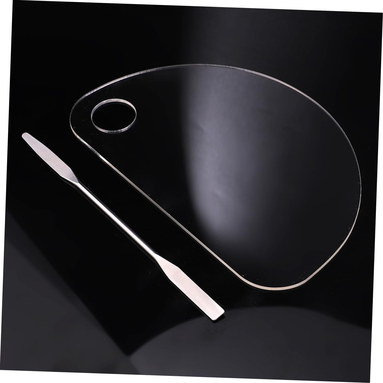 Beavorty Acrylic Nail Art Palette Nail Holder for Painting Diy Manicure Tool Quality Stainless Steel for Easy Art image number 3