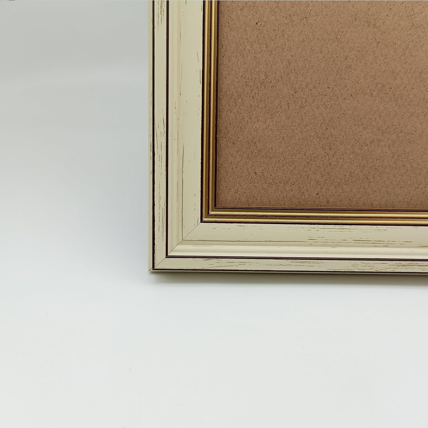 FRAMEWOLD A4 Picture Frames White. 8.3X11.7 Inch Photo. Plastic Panel(Not Glass).Milky White Frame.Gold Decorative Edge. image number 3