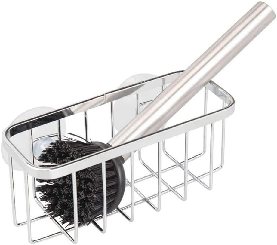 Sponge Holder, Kitchen Sink Caddy, Rustproof & Durable Sink Organizer Brush Soap Dishwashing Liquid Drainer Basket (14.5 Cm) image number 2