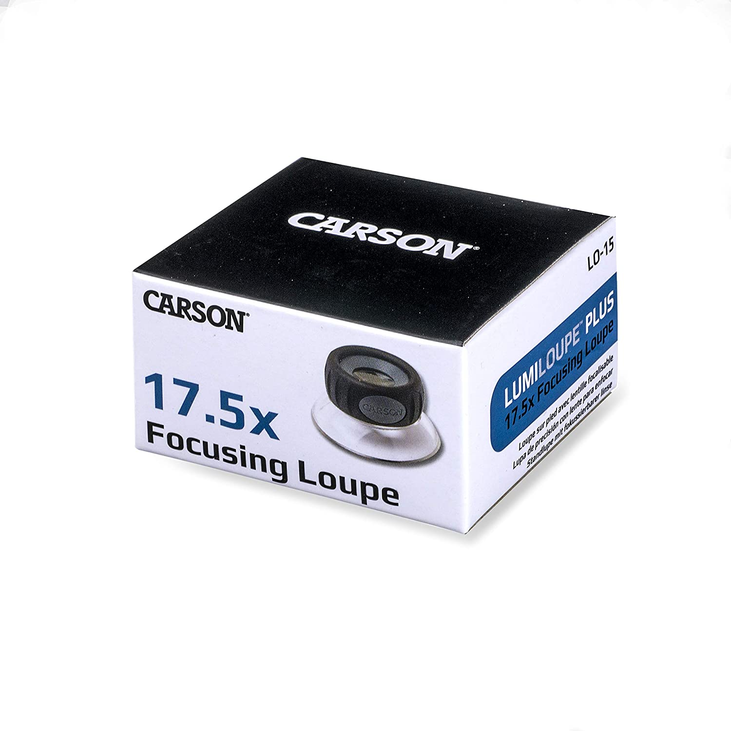 Carson Lumiloupe plus 5.5X Power, 10.5X Power or 17.5X Power Focusable Stand Loupe Magnifiers (LO-06, LO-10, LO-15) image number 4
