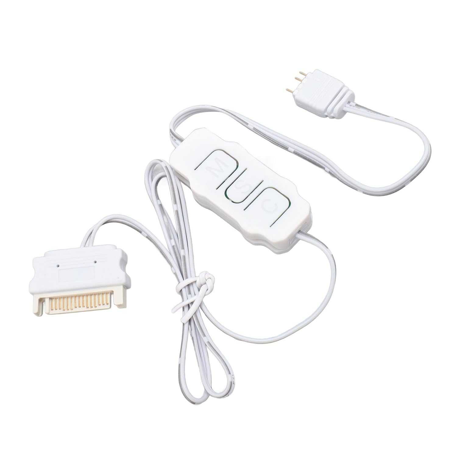 ARGB Controller, Power Supply 5V 3 Pin Professional Stable Performance ARGB Light Stripe Controller for DIY ARGB Devices for Air Cooled Radiators (White) image number 6