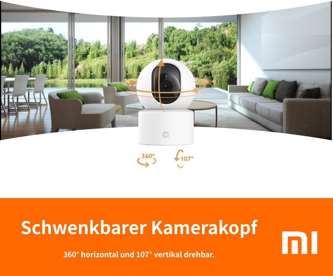 Xiaomi Smart Camera C301, Indoor Camera, Dome Camera, Super Clear 2K Image Quality, 3 Megapixel, 3MP, Large Aperture, Full Colour Night Vision, Human Detection, Voice Control, Fully Encrypted image number 3