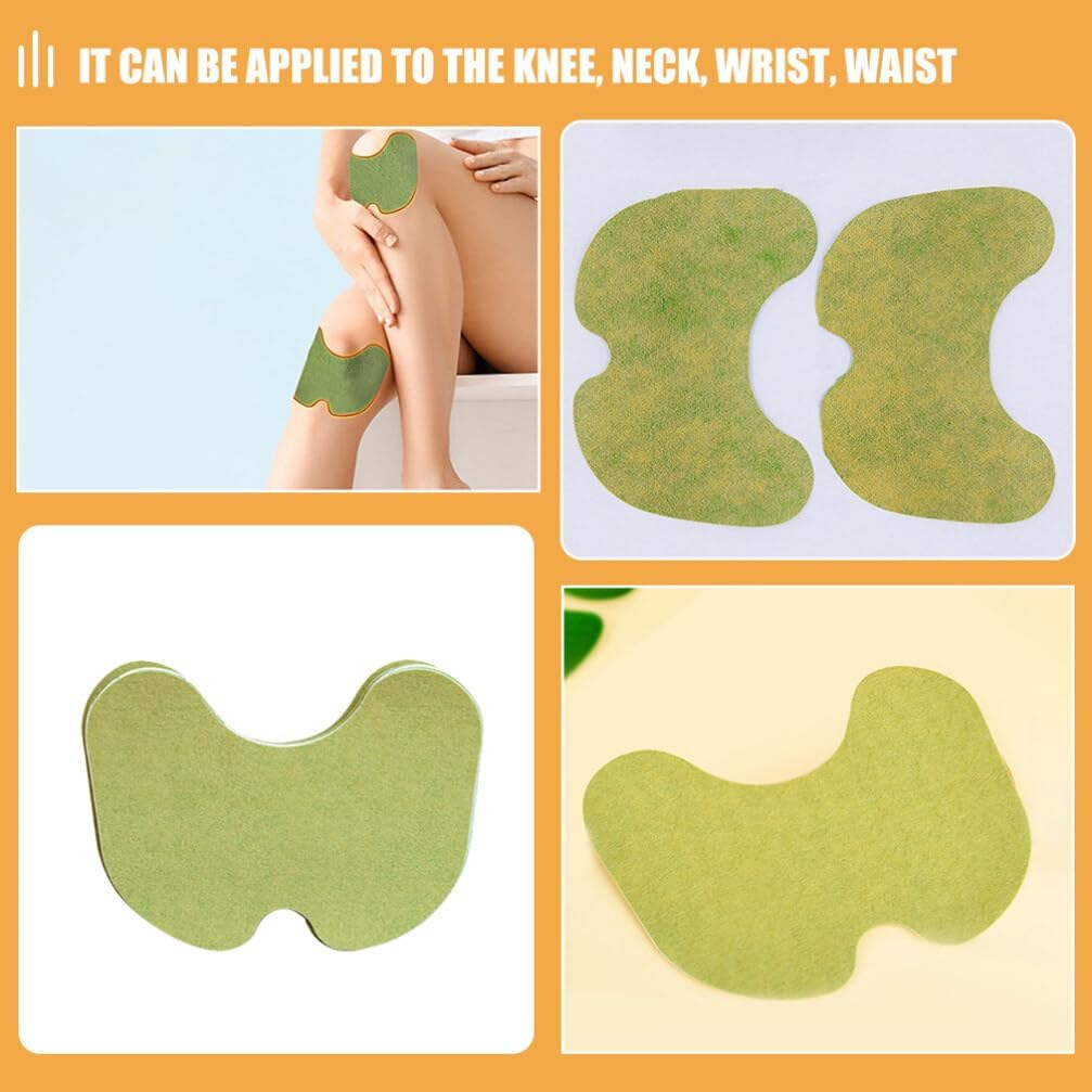 Beavorty 60Pcs Knee Patches - Moxibustion Patches for Knee, Back, Waist, Neck, Shoulder Relief
