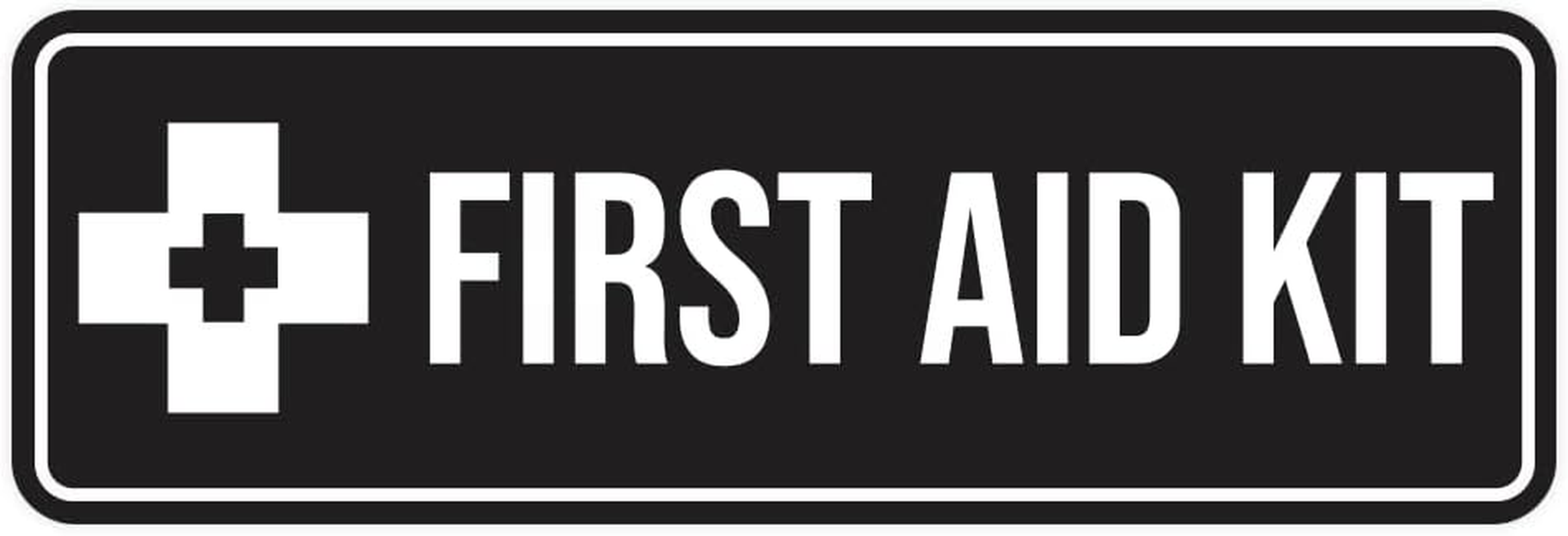 Standard First Aid Kit Sign (Blue) - Small