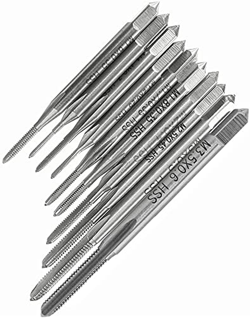 Yakamoz 10Pcs Mini Machine Screw Drill Tap Set Metric Thread Screws Plug Tapping Bits Tool image number 5