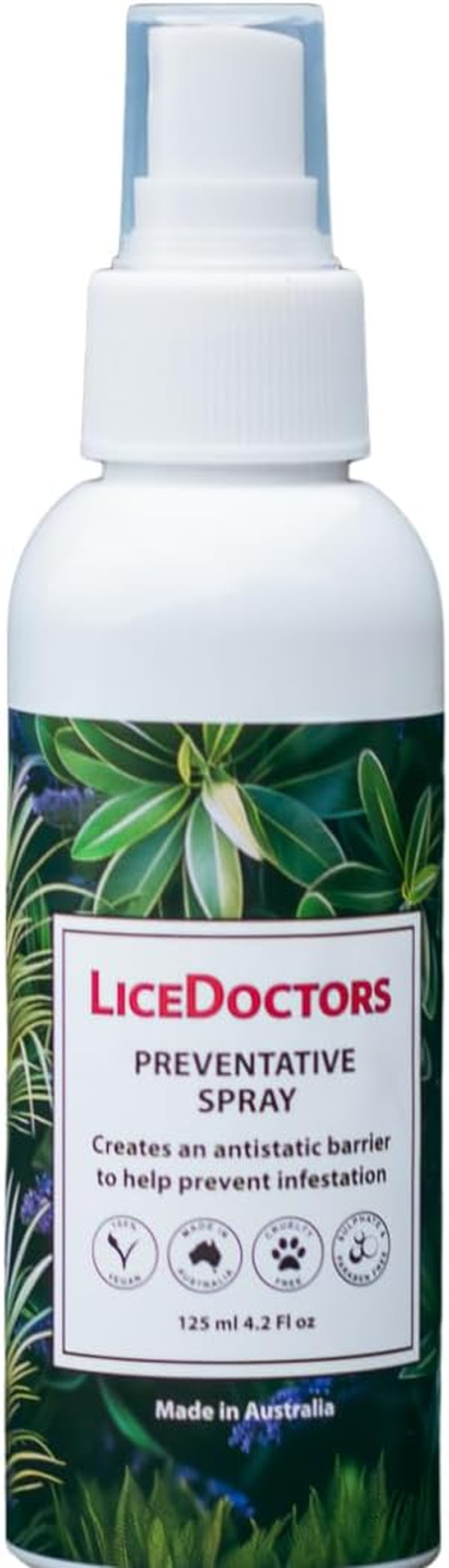 Lice Doctors Preventative Spray &ndash; Daily Anti-Static | Natural Formula | Repels Lice | Made in Australia | 125Ml image number 3