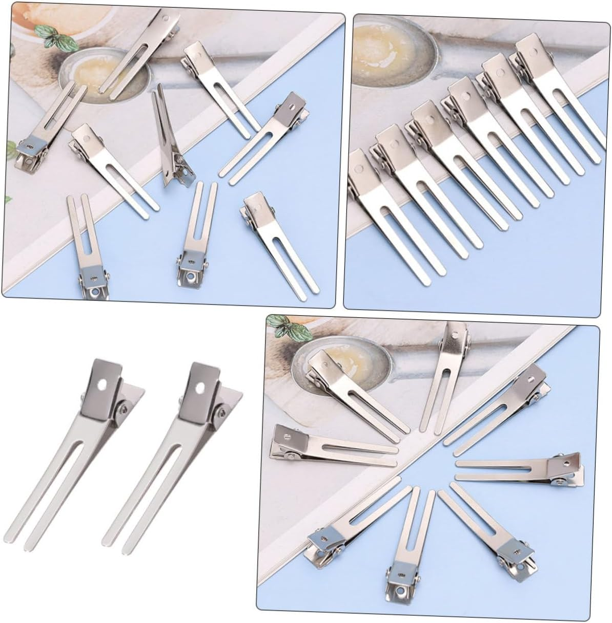 PLAFOPE 35Pcs Professional Metal Alligator Hair Clips for Barbers and Hairstylists Non-Slip Sectioning Clips for Salon Hair Styling Secure Grip for All Types image number 6