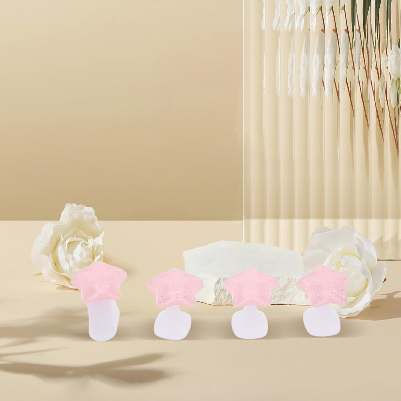 FOMIYES Silicone Toe Separator Set - 3 Pieces Reusable Nail Separators with Cute Motifs for Pedicure and Professional Nail Care image number 4