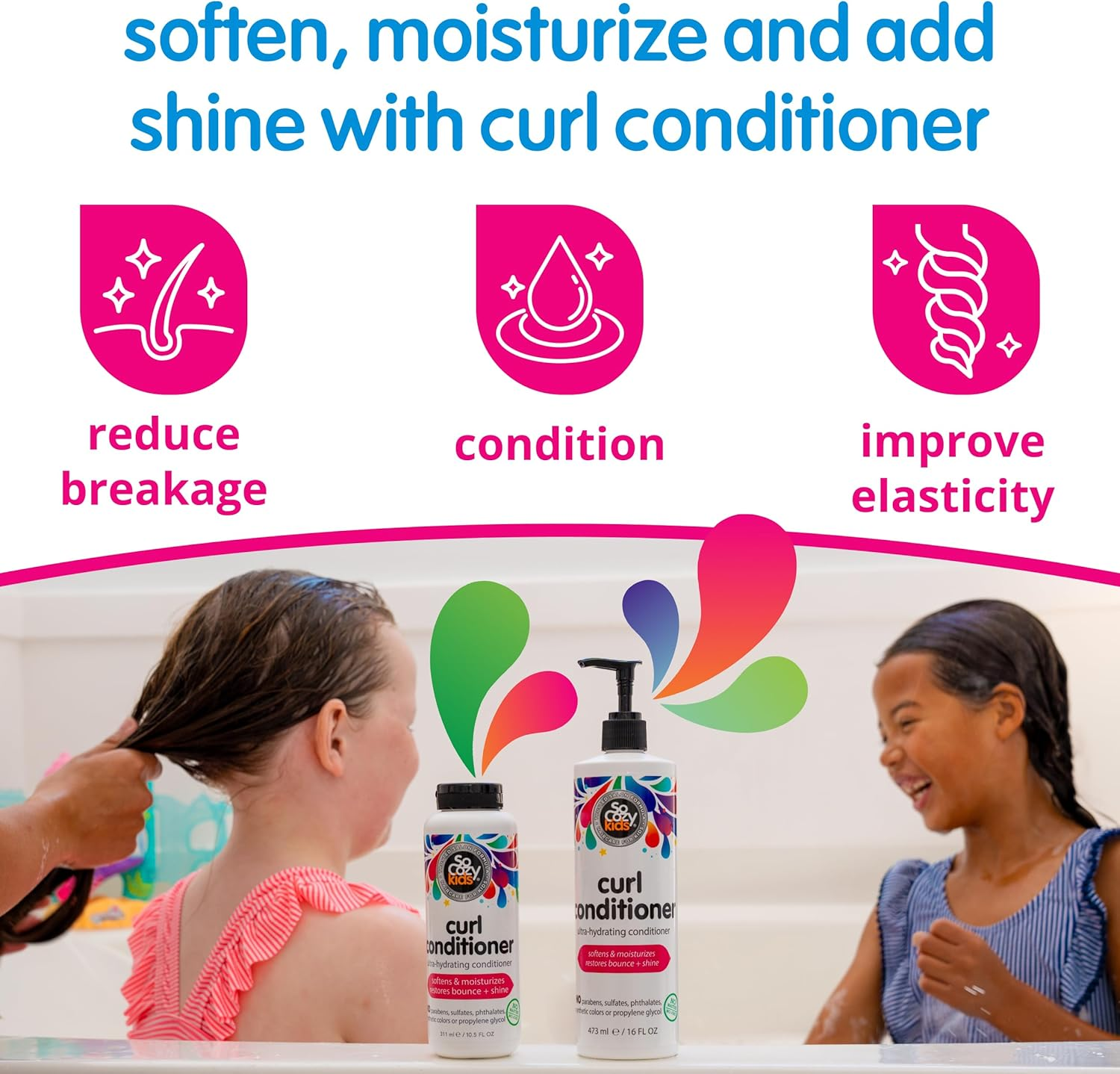 Socozy Boing Curl Conditioner Sweet-Cr&egrave;me for Kids, No Frizz or Fuss, Curls Done Right, 10.5 Fluid Ounce image number 5
