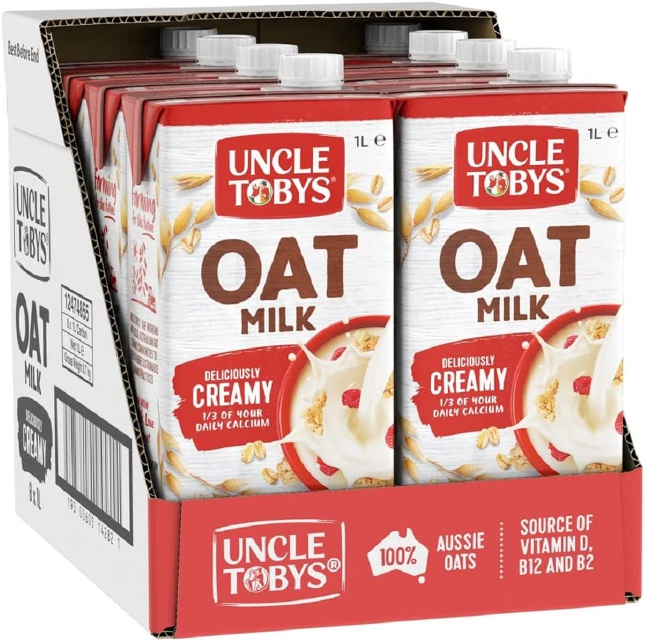 Uncle Tobys Oat Milk 1 Litre, Pack of 8 image number 4