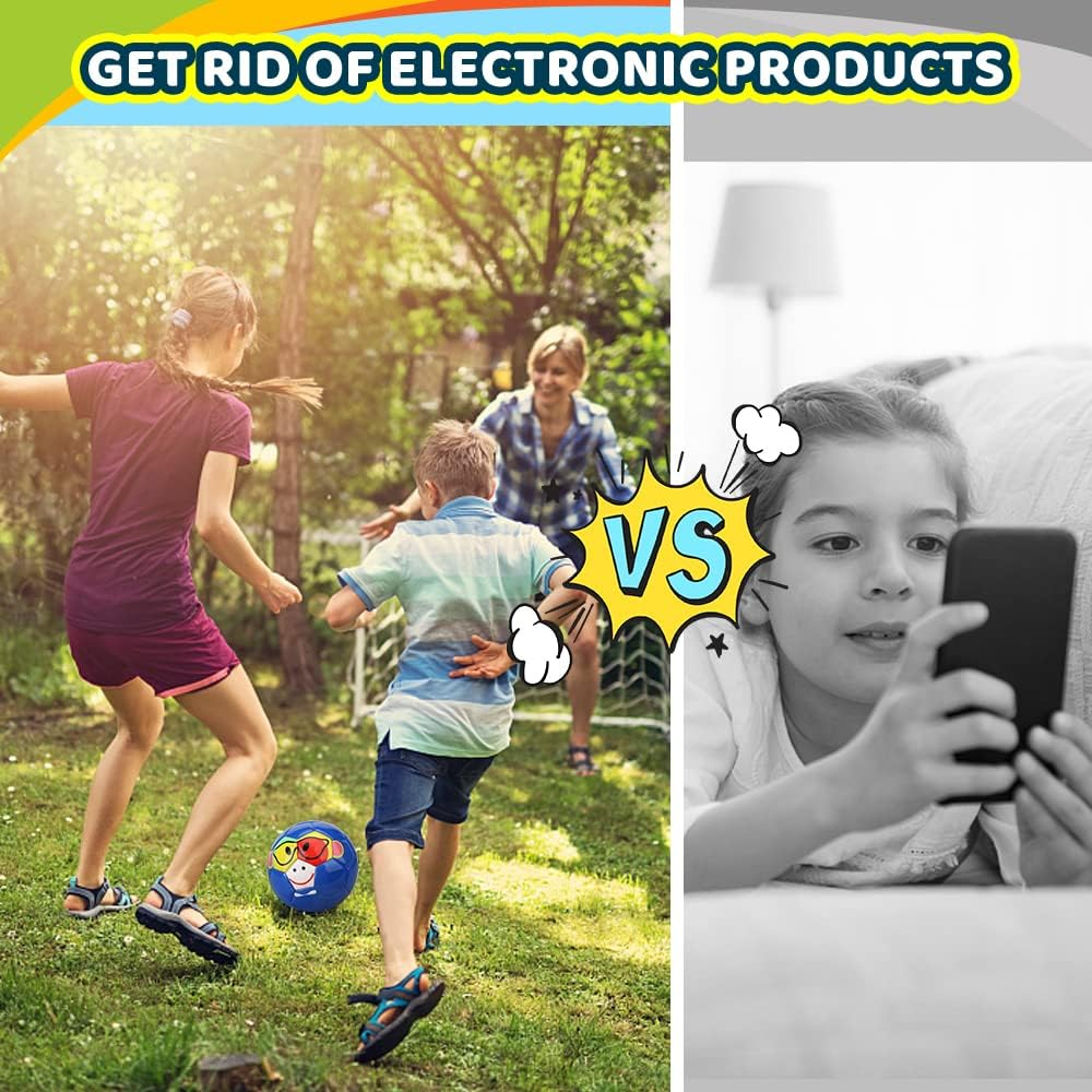 Dilabnda Mini 6.3 Inch Kids Toy Rubber Football Soft Balls Sports Ball Outdoor Activity Game for Teens Dodgeballs Playground Beach Pool Balls for Toddlers Adults (3 Pack) image number 1