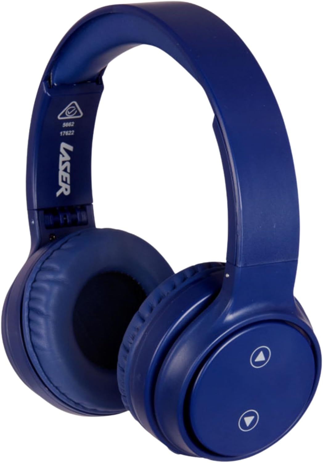 Laser Foldable Wireless Bluetooth Stereo Headphones in Navy Blue - Comfort Foam Ear Cups, 40MM Driver, Hands-Free, Long Battery Life image number 4