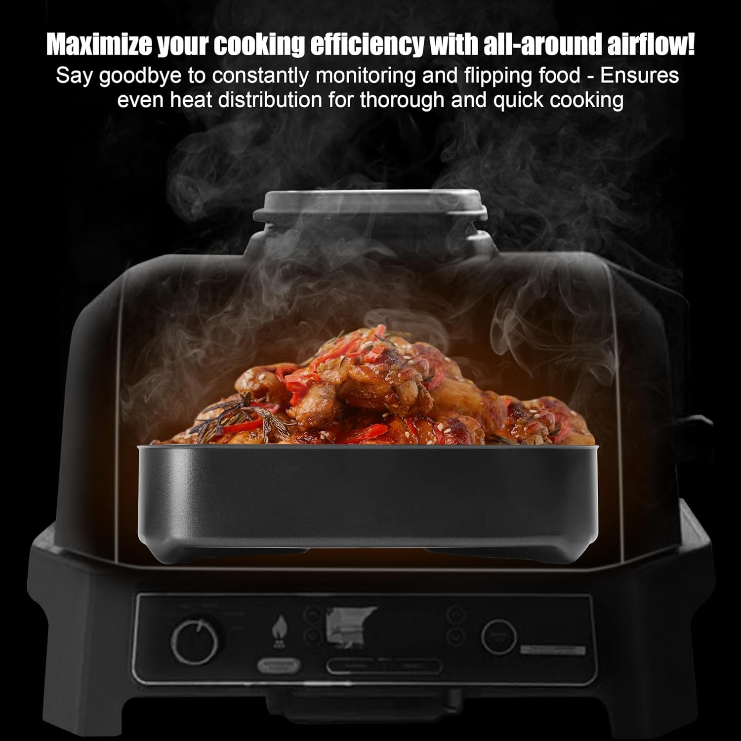 Combo Crisper Basket and Grill Roast Stand for Ninja Woodfire OG700 Series Grill,Air Fry Basket with Smoker Rack Accessories Kit for Ninja XSKGRDPLT Woodfire Outdoor Grill,Non-Stick image number 1