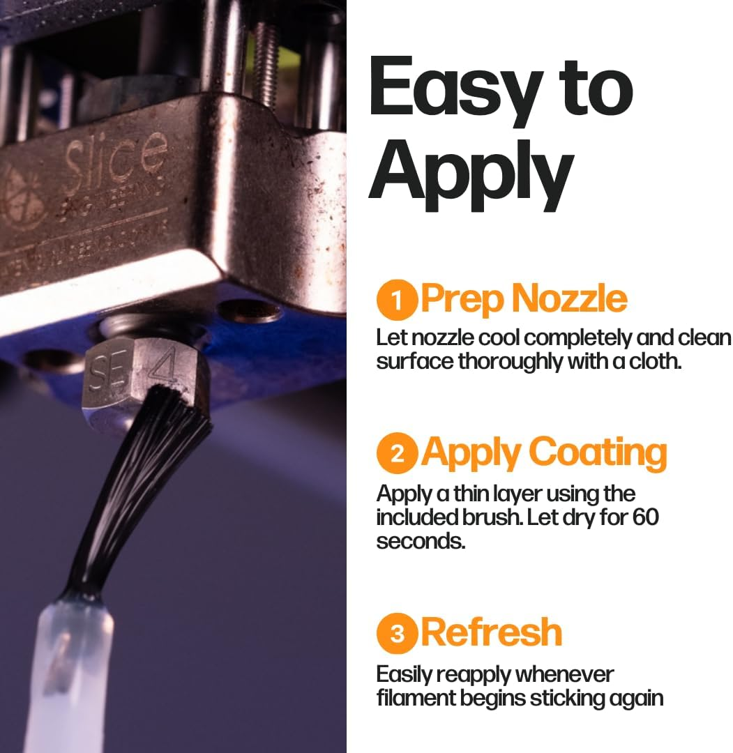Slice Engineering Plastic Repellent Ink Repels Plastic & Prevents Nozzle Build-Up | Get Enhanced Print Quality | Hassle Free App | Ptfe Based Nano-Suspension image number 3