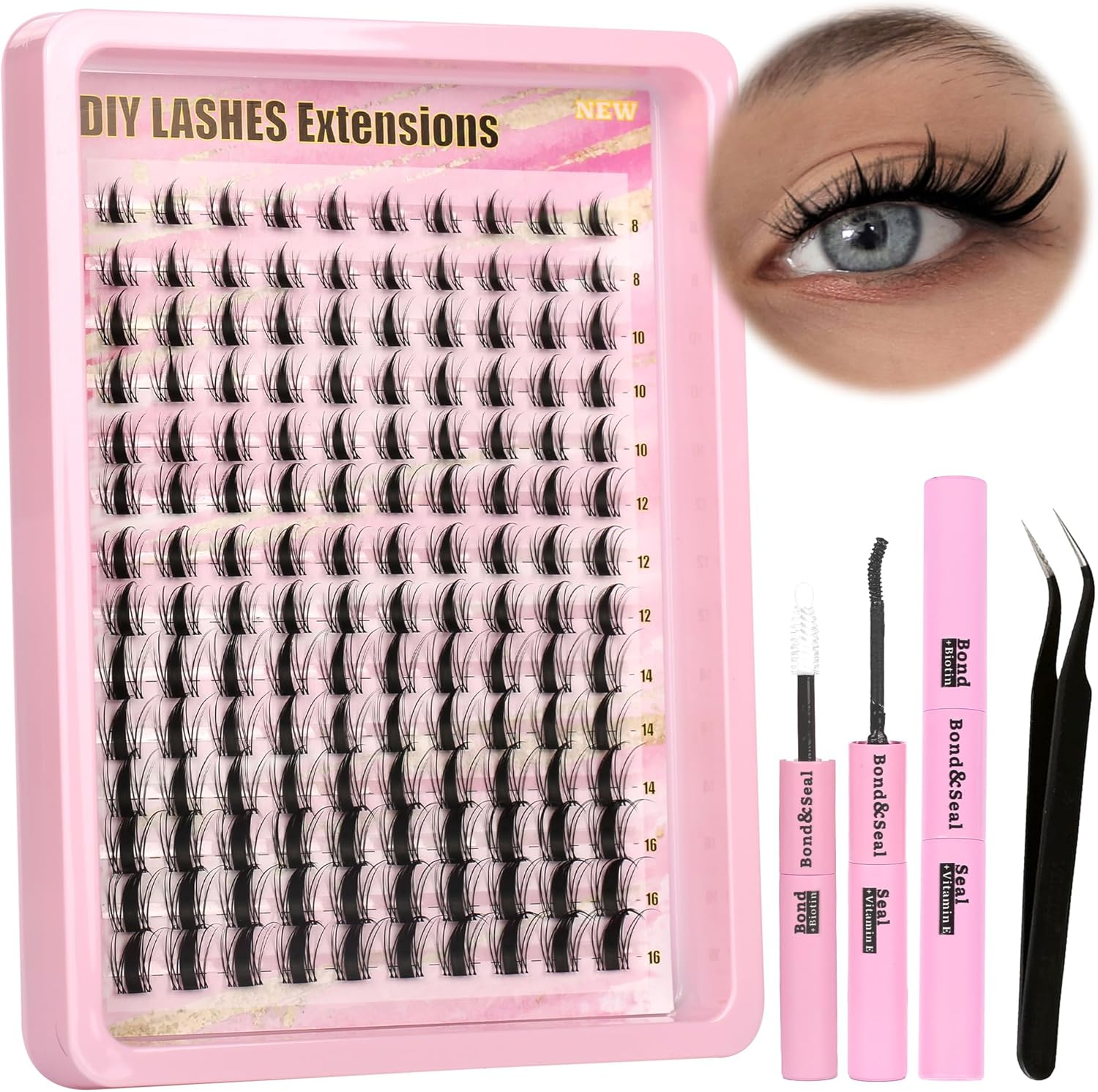 Gmagictobo - Sleeve Lash Groups: the Pointed Anime Lash Group Is Made of Upgraded Synthetic Fiber, Soft, Thick, Durable and Lightweight, Non-Irritating, Bringing You a Better And
