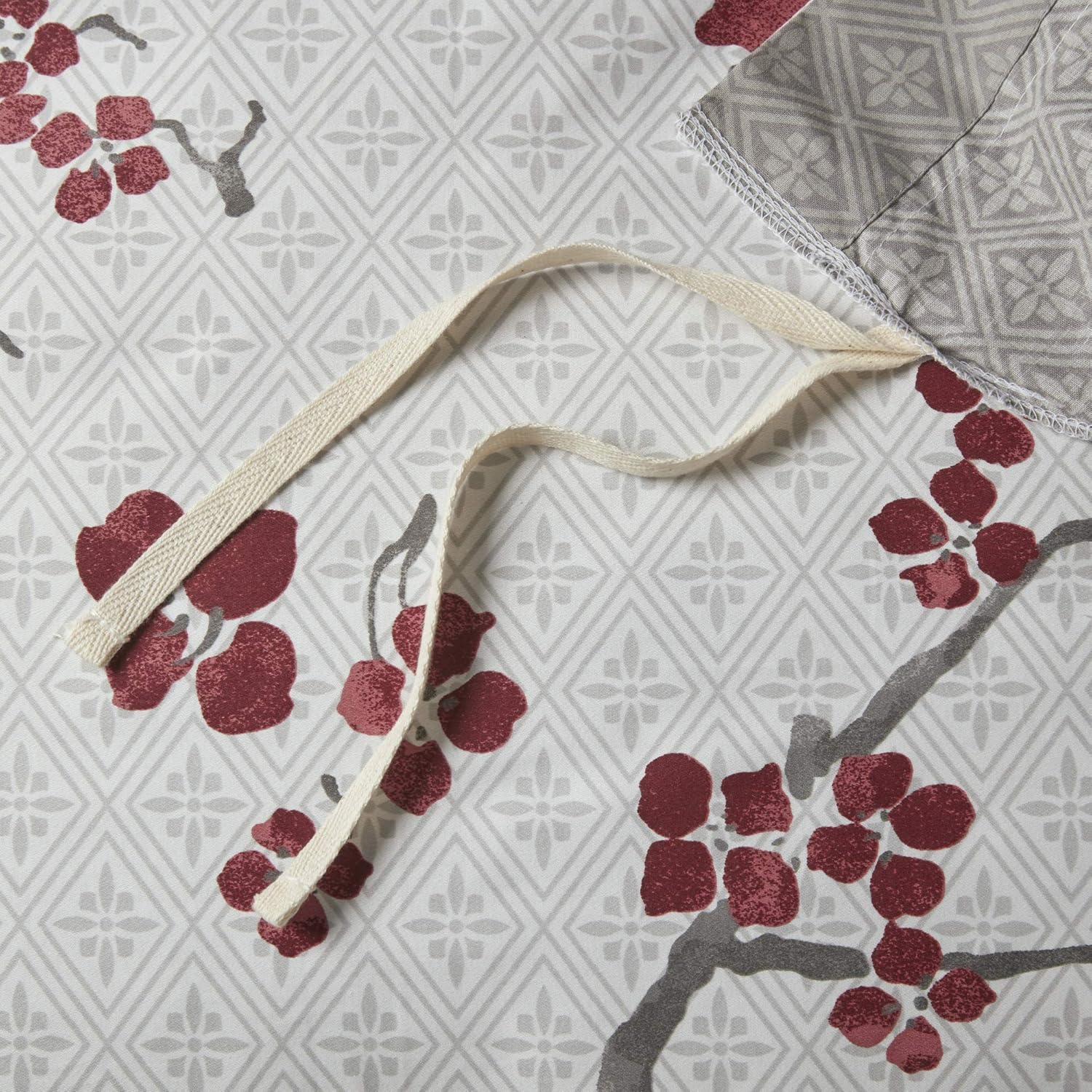 N Natori Cherry Blossom Mini Duvet Set, King, Multicolored