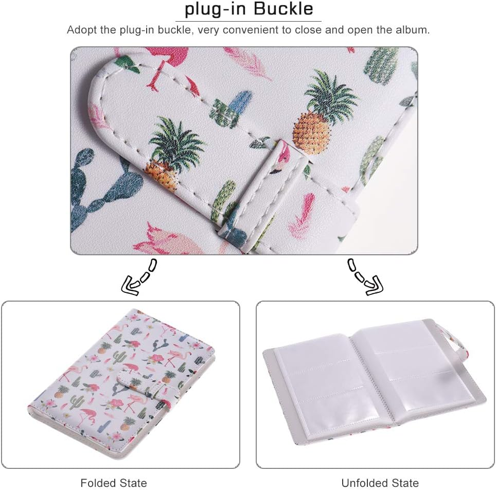 96 Pockets P Album P Book Album for 9 8 7S 70 25 50S 90 Color Films P Camera Paper for Name Card Credit Card Pattern 2 image number 4