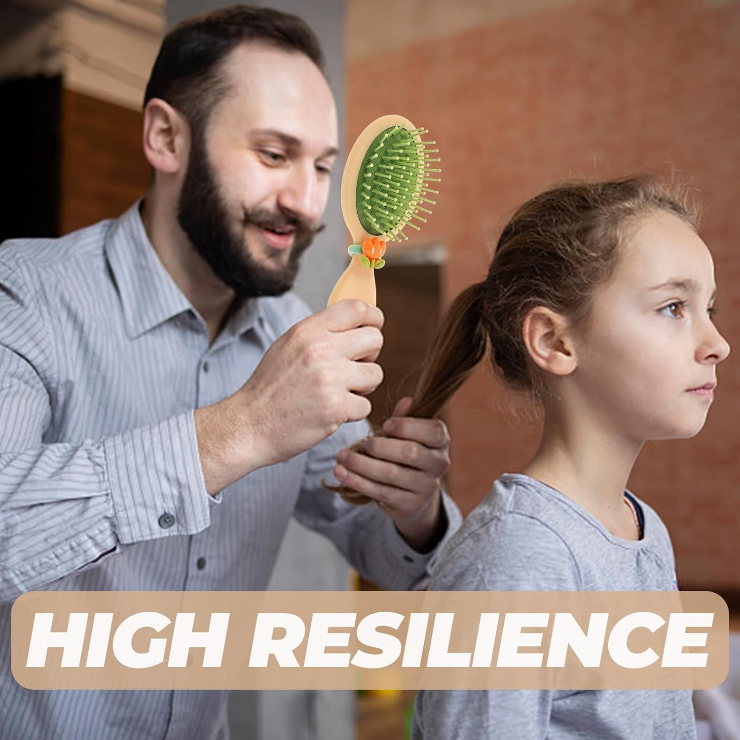 FOMIYES Detangling Kids Brush 3 Pcs Toddler Detangler Hair Brush Pocket Travel Small Paddle Hair Dry Hair Brush for Women Men Kids Detangling Cushion Brush