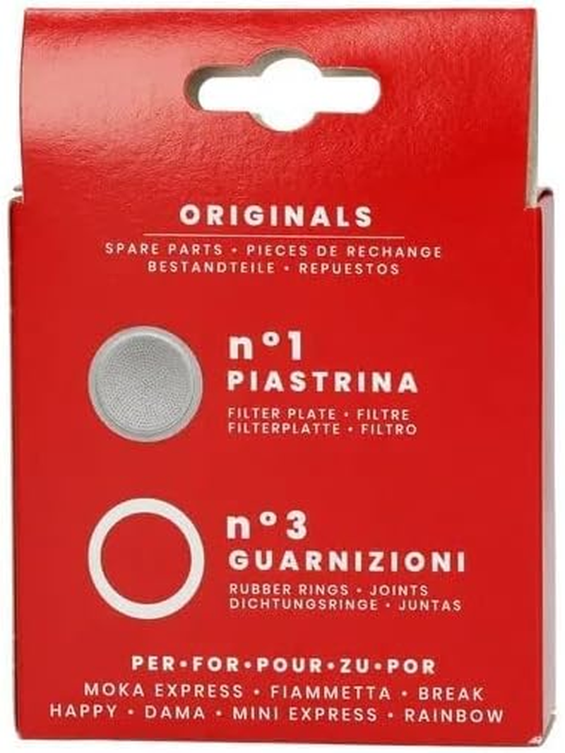 Bialetti Gasket and Filter for 6 Cups Mokka DAMA Coffee Machine image number 5