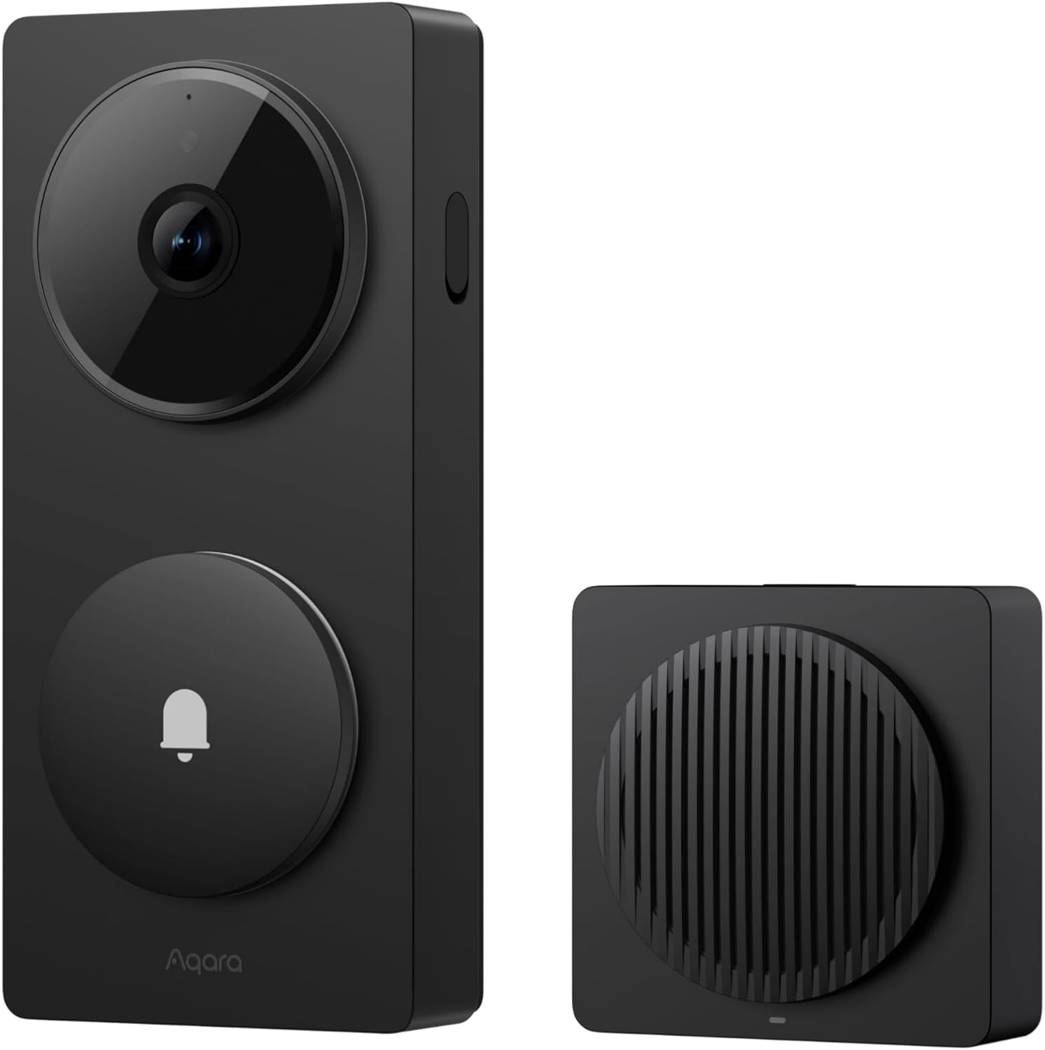 Aqara Smart Doorbell Camera G410 with Chime, 2K, Homekit Secure Video, 2-Way Audio, Built-In Matter Hub, Wireless/Wired, Supports Apple Home, Alexa, Google, Home Assistant, 2.4G/5Ghz Wi-Fi, Black image number 2