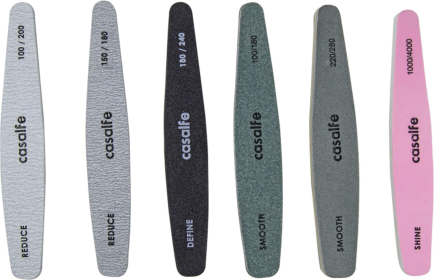 Casalfe Professional Nail File Buffer Softens 200/280 - Reduces Blemishes