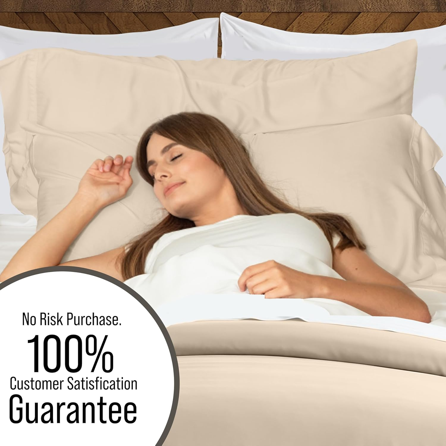 Bella Coterie Luxury Bamboo Queen Size Duvet Cover Set | Organically Grown | Ultra Soft | Cooling | Two Luxury Pillow Shams | Viscose Bedding Made from Bamboo | No Insert [Dune]