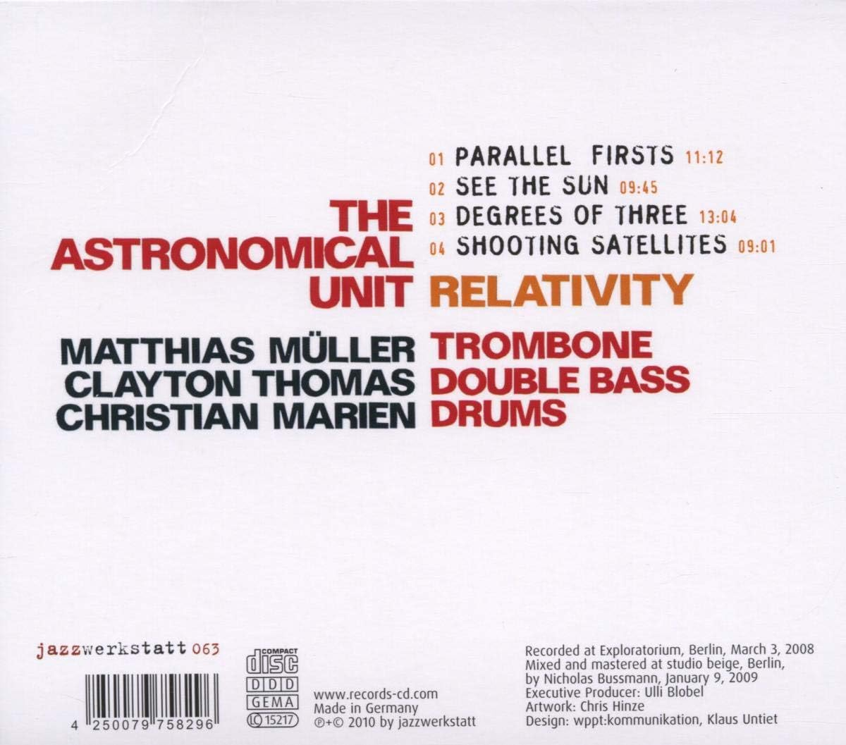 Jazzwerkstatt Relativity CD image number 1